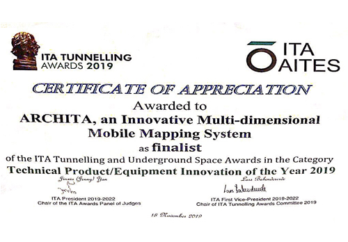 ETS tra i 4 finalisti per l’innovazione tecnologica agli ITA Tunnelling Awards 2019